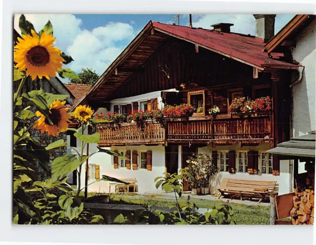 Postcard Old Bavarian Farmhouse near Munich Germany