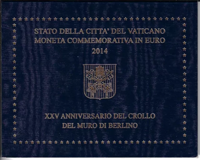 Münze Vatikan 2014 Euro Mauerfall