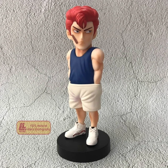 Anime Slam Dunk Sakuragi Hanamichi Blue T-shirt cute PVC action Figure Toy Gift
