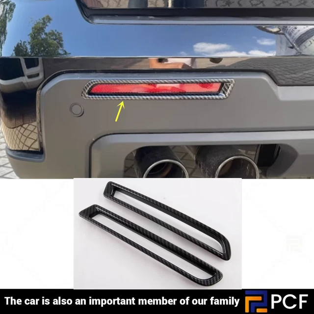 CARBON FIBER ABS For 2023 2024 Toyota Sequoia Rear Bumper Fog Lamp