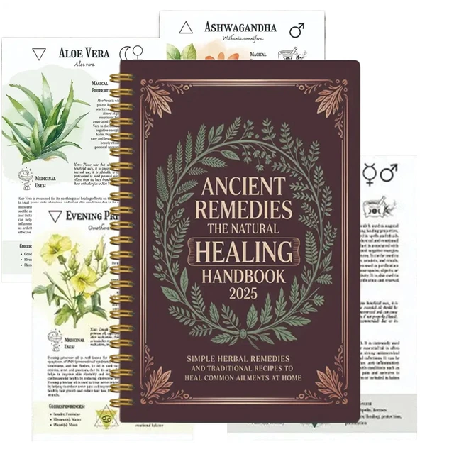 ANCIENT REMEDIES THE Natural Healing Handbook 2025 Spiral-Bound Guide ...