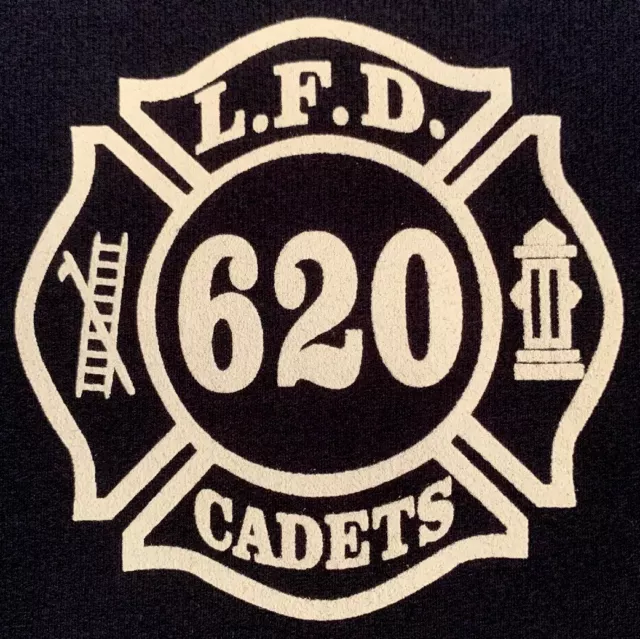 T-shirt LFD Levittown service d'incendie comté de Nassau FDNY taille L 6ème chauve-souris neuf