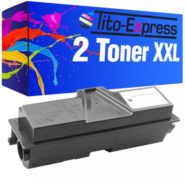 2 Toner für Kyocera TK1130 TK1140 TK1115 TK1125 TK3100 TK3110 TK3130 TK440 TK430