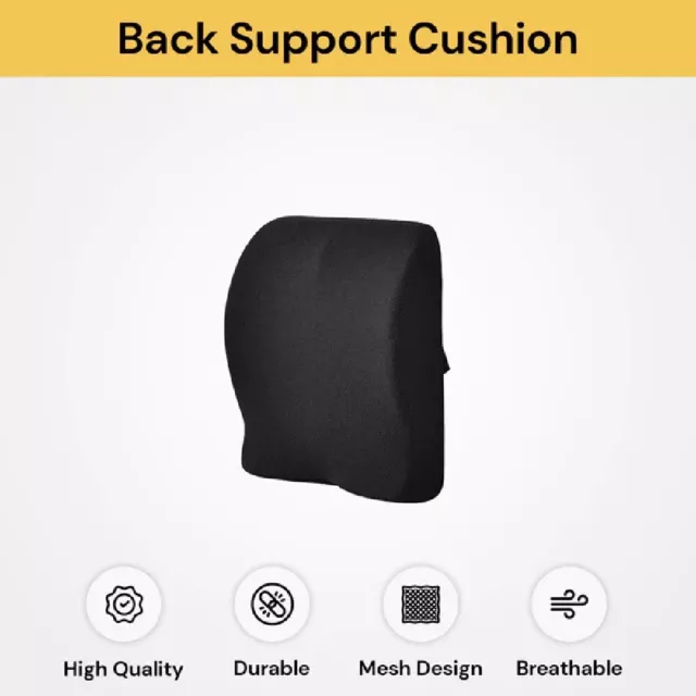 Coccyx Orthopedic Memory Foam Seat Cushion Lumbar Back Pillow Pain Relief Car AU