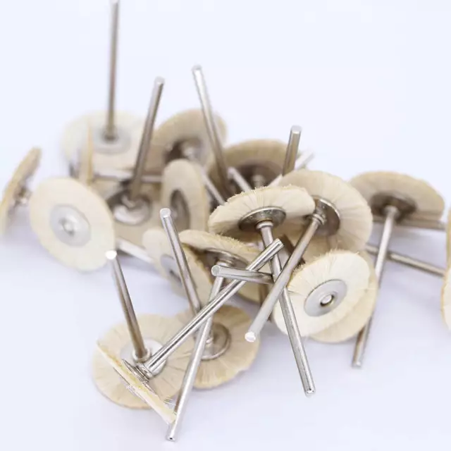 100pcs strumenti per capelli di capra spazzola per lucidatura dentale 2,3 mm per