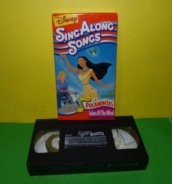 DISNEYS SING ALONG Songs Pocahontas Colors of the Wind (VHS, 1995