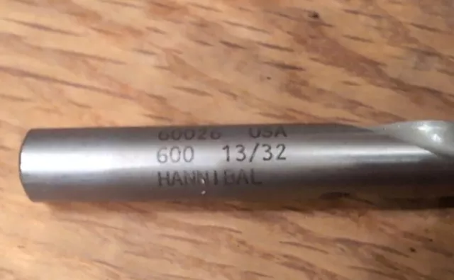 Lot Of 2 - 13/32" Carbide Tipped Screw 600 Jobbers Length Drill (5 - 1/4" L) 2