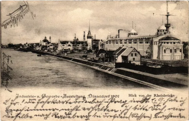 CPA AK Dusseldorf- blick von der Rheinbrucke GERMANY (1001671)