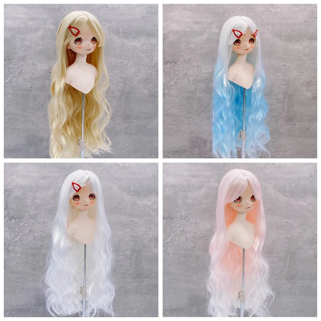 Long Curly Soft Hair Wigs Dolls Accessories for 1/3 1/4 1/6 BJD Doll DIY Replace