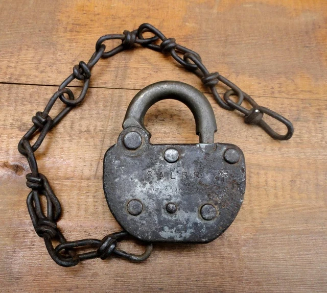 antique SAL RR Lock (Seaboard Air Line Railroad)
