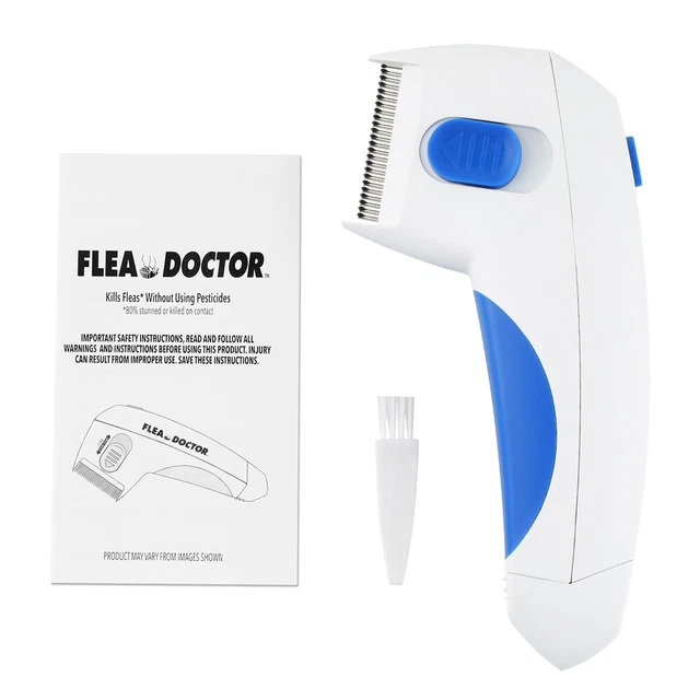 Electric Dog Cat Pet Brush Professional Comb Anti Flea Head Lice Removal Pet US 10