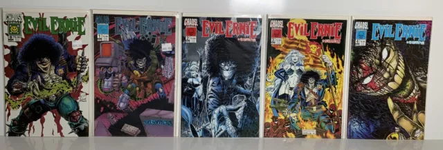 Evil Ernie Set Of 5 Chaos Comics #0,1,2,3,4 Tough Run