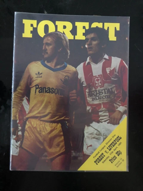 1980/81 NOTTINGHAM FOREST v LIVERPOOL FC Programme £2.99 - PicClick UK