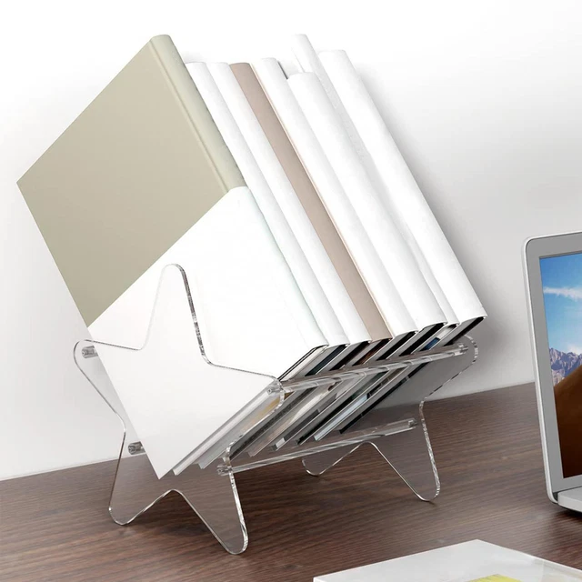 Album Storage Organizer Display Stand Rack, Clear CD Organizer Holder Shelf,