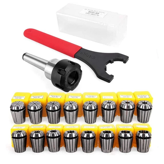ER25 Collet Set Chuck with MT2 ER25 M10 Motor Extension Rod, CNC Engraving MacD2