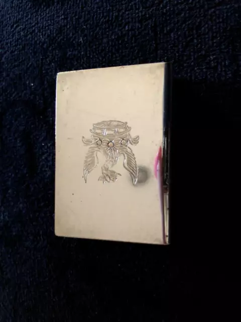 Prill Sterling Co, New York Matchbox Silver Match Book Box Cover