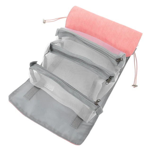 Trousse De Maquillage Voyage Avec Miroir LED Illuminé - 3 Modes De Lumière, Organisateur Cosmétique Portable Et Élégant