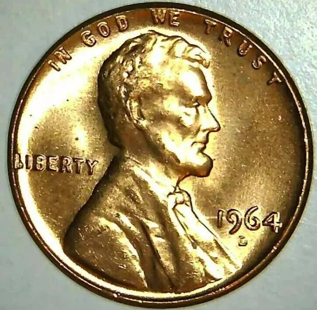 1964-D 1C Lincoln Memorial Cent BU 20th0124-2