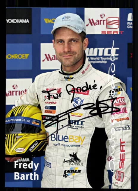 Fredy Barth Autogrammkarte Original Signiert Motorsport + G 40610
