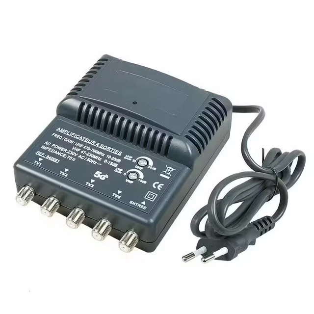 Amplificateur D'antenne Televes 2 Sorties VHF/UHF 20dB – Intérieur, Neuf