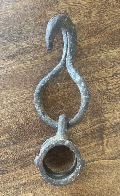 Vintage Primitive & Antique Iron Metal Hooks Hardware Parts Rustic Farmhouse