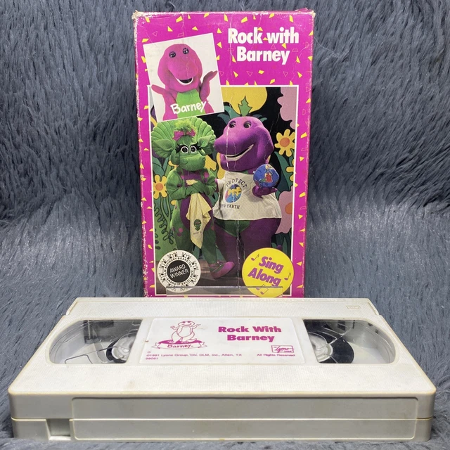 BARNEY - ROCK With Barney VHS 1991 Sing Along Award Winning Purple ...