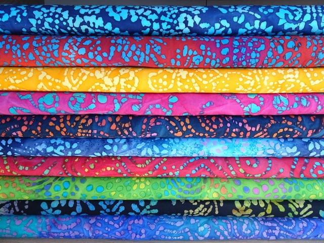 Batik ~ 100% Coton Patchwork Tissu pour Artisanat par Le Demi Mètre