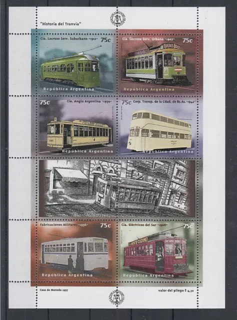 Railway - Locomotives Argentina 2356 - 61 Sheetlet (MNH)