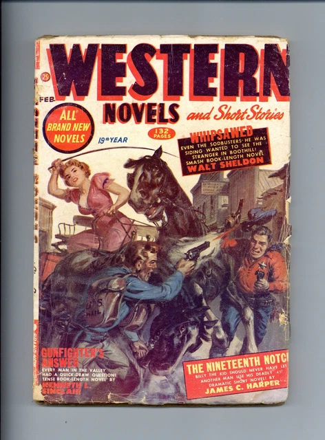 Western Novel and Short Stories Pulp Feb 1953 Vol. 13 #5 GD/VG 3.0