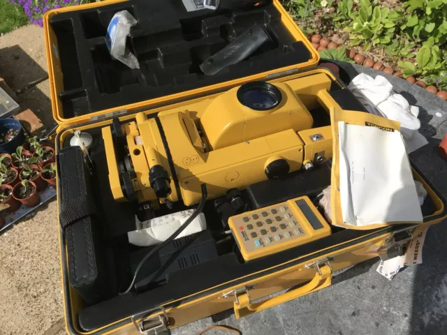 Topcon GTS-2 Tool Station theodolite prisms tripod tribrachs surveying equipment