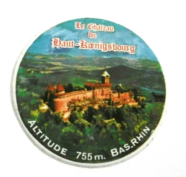 Souvenir-Aufkleber Le Chateau Du Haut-Koenigsbourg Hohkönigsburg France 80er