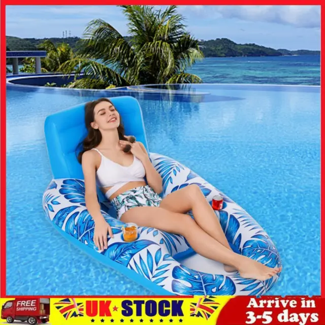 Floating Boat Lounge Portable Swim Ring PVC for Beach Vacation/Family Pool Party