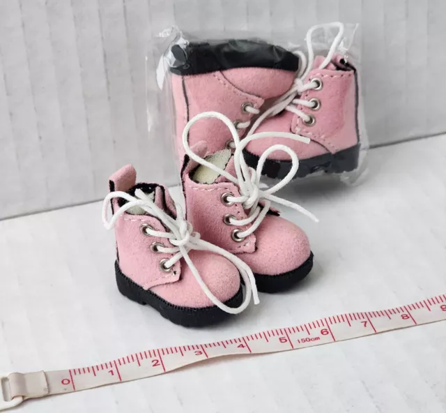 Doll Boots 30mm pink ,Fits Effner Heartstring,Mini Paola & similar dolls