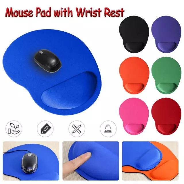 Ergonomic Comfort Wrist Support Mouse Pad Mice Mat Computer PC Laptop Non Slip