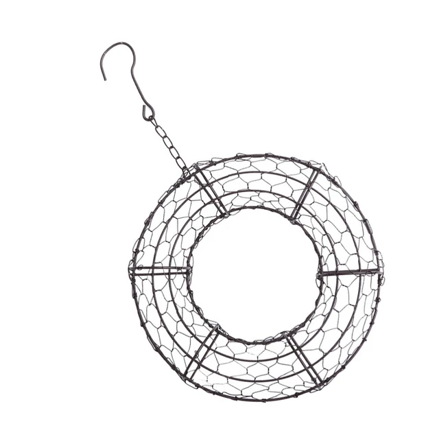 Succulent Iron Flower Pot Wall Mounted Vase Hanging Wreath Plant Holder