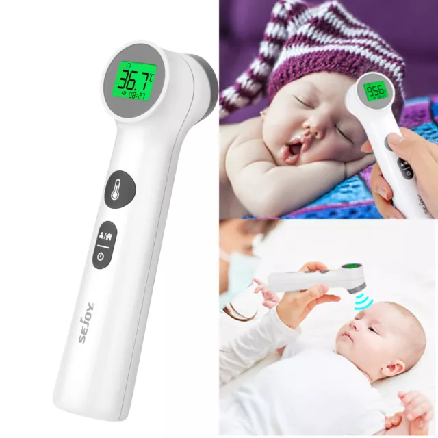 SEJOY Digital Infrarot Fieberthermometer Kontaktlos Thermometer Baby Erwachsene