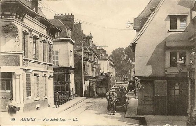Cpa Amiens Rue Saint Leu