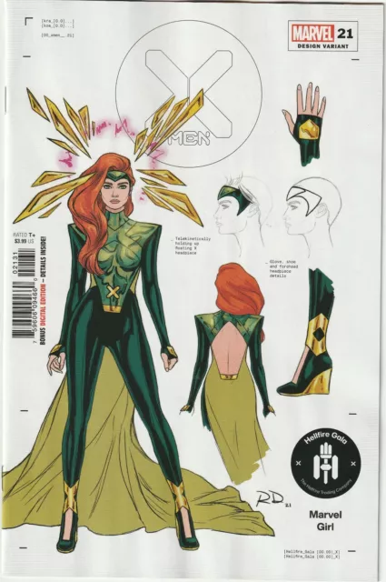 X-Men # 21 Dauterman Jean Grey 1:50 Variant Cover NM Marvel