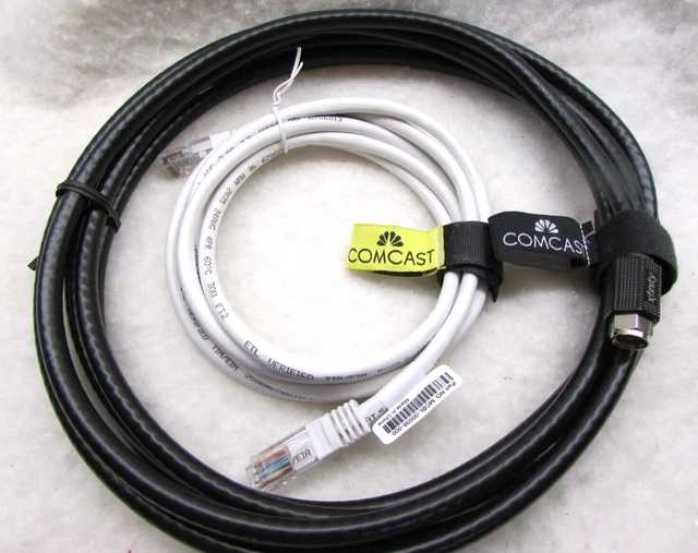 COMCAST COAXIAL CABLE 10ft , Xfinity High Speed Ethernet Cable (2