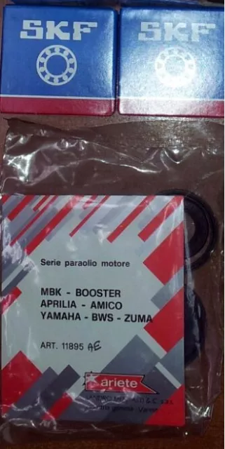 Serie Paraoli + Cuscinetti  Banco 6204/C3 Per Yamaha Aerox Axis Neos Why  50 Cc