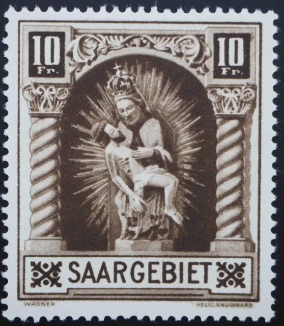 1925 Saargebiet, 10 Fr Madonna, ungebraucht/MH, MiNr. 103, ME 20,-