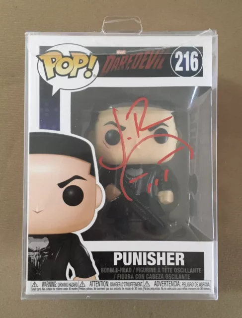 Jon Bernthal Signed Autographed Marvel Punisher Funko Pop #216. Beckett COA