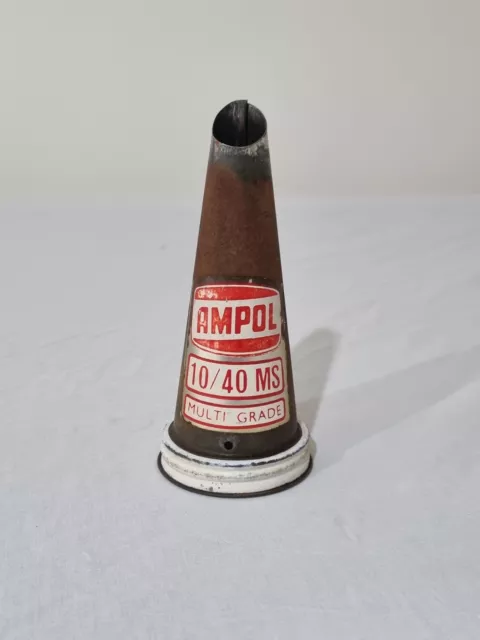 Ampol 10/40 MS Multi Grade Oil Bottle Tin Top