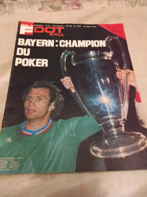 Miroir football 1976 st etienne bayern nancy om marseille