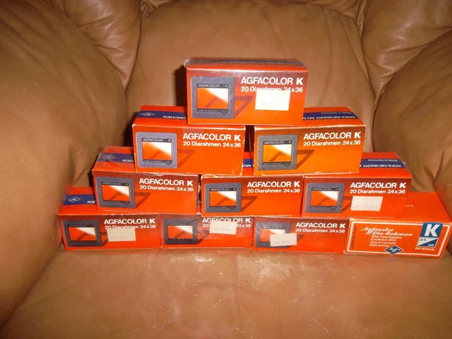 Vtg Lot AGFA Color Slide Frames {10 box} 24x36 5855/300 NOS{200 Frames}