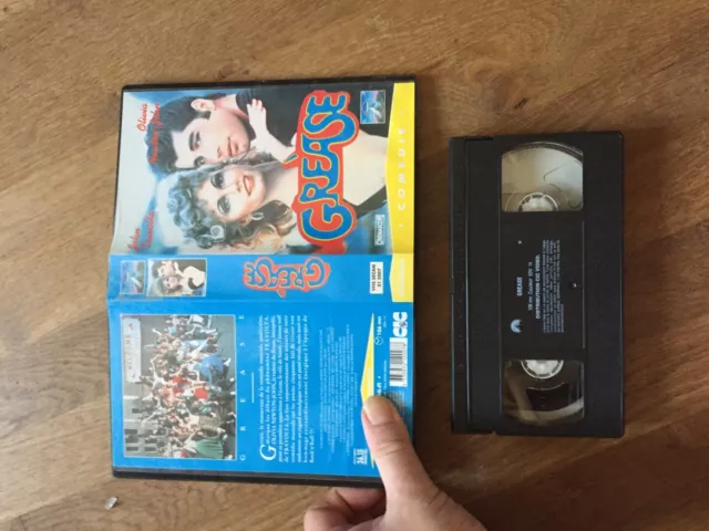 CASSETTE VIDEO VHS CINEMA GREASE 1 olivia newton john joh travolta