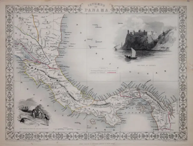 Isthmus Of Panama By John Tallis 1850