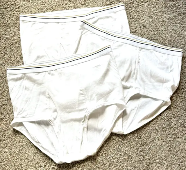 VTG LOT STAFFORD Classic Mens Brief Underwear Sz 44 Tighty Whitie NEW NOS  Sears $19.99 - PicClick