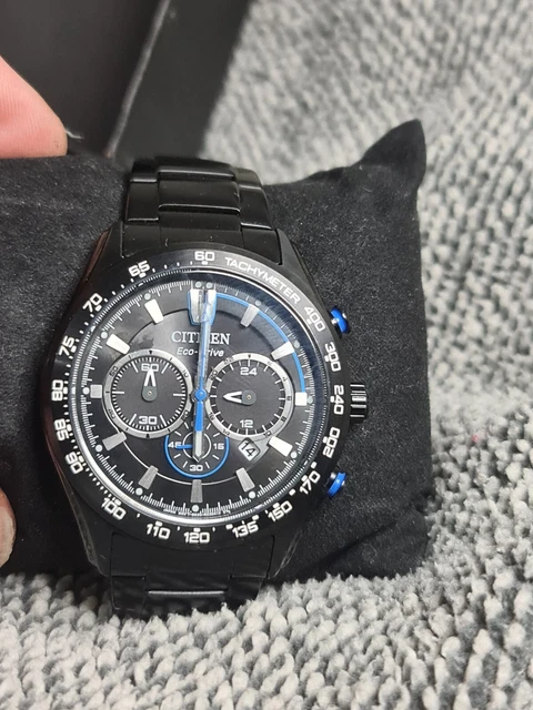 CITIZEN ECO DRIVE mens watch Tachymeter Black B620 R013912 77.31 PicClick UK