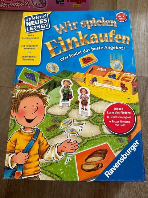 Ravensburger 24985 - Wir spielen Einkaufen, Würfelspiel, Wettlaufspiel, Familien